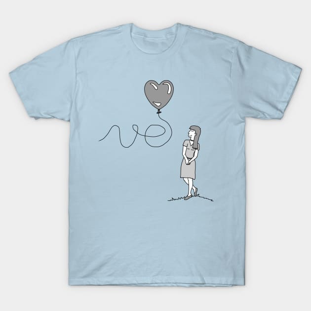 LOVE - His & Hers Matching Couples T-Shirts (WOMEN'S) T-Shirt by TheWanderingFools